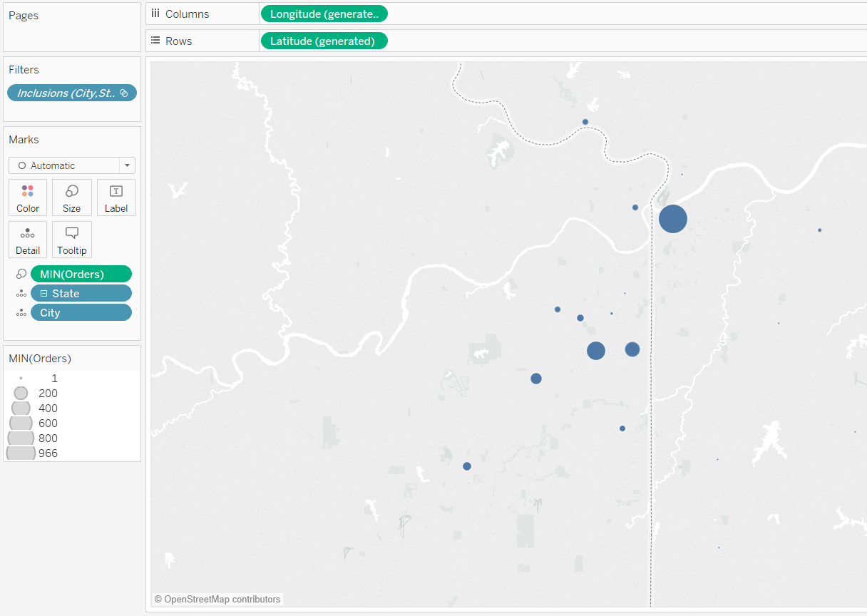 Tableau Symbol Map Using Generated Latitude and Longitude